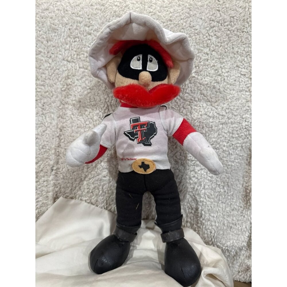 Texas Tech Raider Red Plush Toy 12" Mascot Doll With Hat Belt & Boots